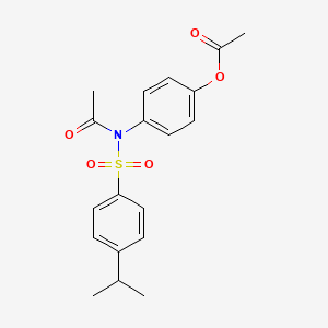 [4-[Acetyl-(4-propan-2-ylphenyl)sulfonylamino]phenyl] acetate