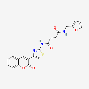 N-(2-furylmethyl)-N'-[4-(2-oxo-2H-chromen-3-yl)-1,3-thiazol-2-yl]succinamide