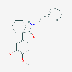 1-(3,4-dimethoxyphenyl)-N-(2-phenylethyl)cyclohexane-1-carboxamide