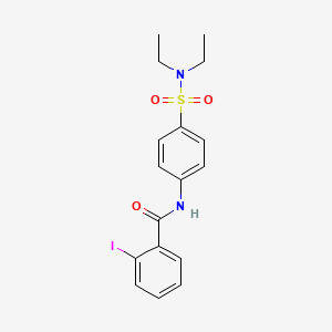 N-[4-(diethylsulfamoyl)phenyl]-2-iodobenzamide