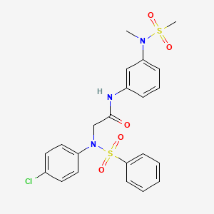 N~2~-(4-chlorophenyl)-N~1~-{3-[methyl(methylsulfonyl)amino]phenyl}-N~2~-(phenylsulfonyl)glycinamide