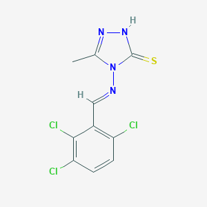 5-methyl-4-[(2,3,6-trichlorobenzylidene)amino]-4H-1,2,4-triazol-3-yl hydrosulfide