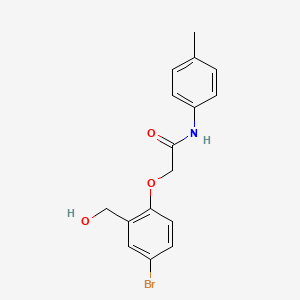 2-[4-bromo-2-(hydroxymethyl)phenoxy]-N-(4-methylphenyl)acetamide