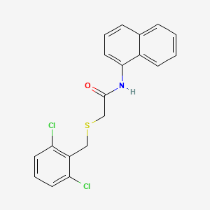 molecular formula C19H15Cl2NOS B3631263 2-[(2,6-dichlorobenzyl)sulfanyl]-N-(naphthalen-1-yl)acetamide 