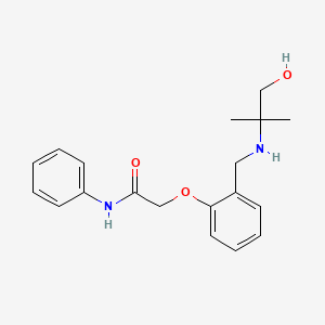 molecular formula C19H24N2O3 B3631266 2-(2-{[(2-hydroxy-1,1-dimethylethyl)amino]methyl}phenoxy)-N-phenylacetamide 