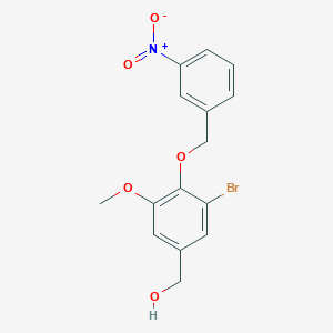 {3-bromo-5-methoxy-4-[(3-nitrobenzyl)oxy]phenyl}methanol