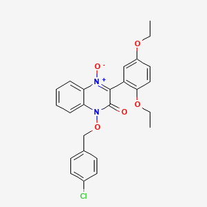 1-[(4-chlorobenzyl)oxy]-3-(2,5-diethoxyphenyl)-2(1H)-quinoxalinone 4-oxide