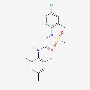 N~2~-(4-chloro-2-methylphenyl)-N~1~-mesityl-N~2~-(methylsulfonyl)glycinamide