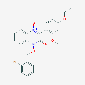 1-[(2-bromobenzyl)oxy]-3-(2,4-diethoxyphenyl)-2(1H)-quinoxalinone 4-oxide