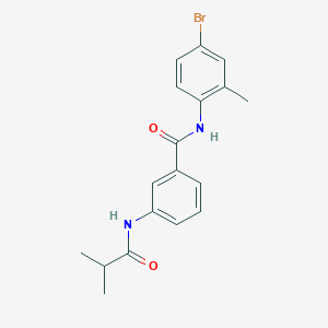 N-(4-BROMO-2-METHYLPHENYL)-3-(2-METHYLPROPANAMIDO)BENZAMIDE