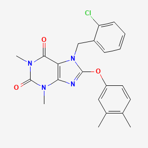 7-(2-chlorobenzyl)-8-(3,4-dimethylphenoxy)-1,3-dimethyl-3,7-dihydro-1H-purine-2,6-dione