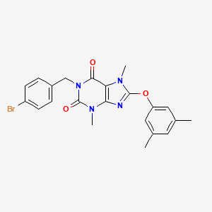 1-(4-bromobenzyl)-8-(3,5-dimethylphenoxy)-3,7-dimethyl-3,7-dihydro-1H-purine-2,6-dione