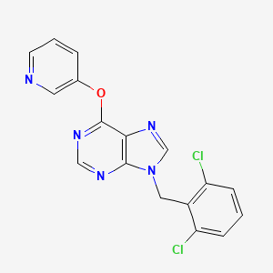 9-[(2,6-Dichlorophenyl)methyl]-6-pyridin-3-yloxypurine