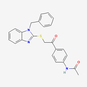 N-(4-{2-[(1-benzyl-1H-benzimidazol-2-yl)thio]acetyl}phenyl)acetamide