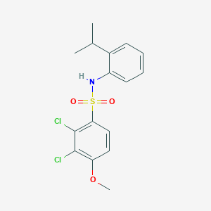 2,3-dichloro-N-(2-isopropylphenyl)-4-methoxybenzenesulfonamide