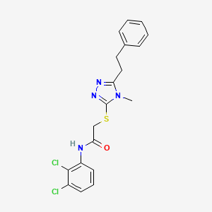 N-(2,3-dichlorophenyl)-2-{[4-methyl-5-(2-phenylethyl)-4H-1,2,4-triazol-3-yl]thio}acetamide