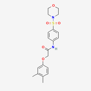 2-(3,4-dimethylphenoxy)-N-[4-(4-morpholinylsulfonyl)phenyl]acetamide