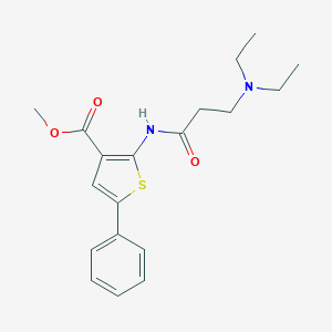 molecular formula C19H24N2O3S B363168 Methyl 2-[3-(diethylamino)propanamido]-5-phenylthiophene-3-carboxylate CAS No. 315711-86-5