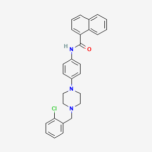 N-{4-[4-(2-chlorobenzyl)piperazin-1-yl]phenyl}naphthalene-1-carboxamide