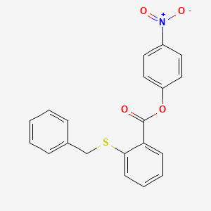 4-nitrophenyl 2-(benzylthio)benzoate