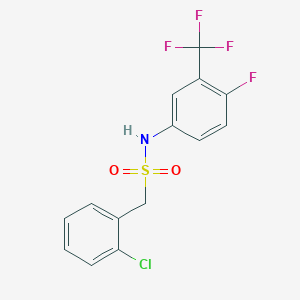 1-(2-chlorophenyl)-N-[4-fluoro-3-(trifluoromethyl)phenyl]methanesulfonamide