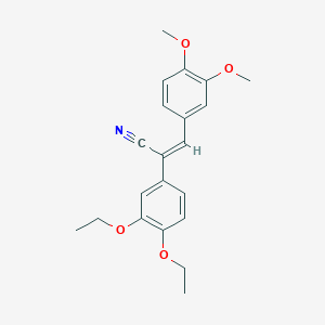 (Z)-2-(3,4-diethoxyphenyl)-3-(3,4-dimethoxyphenyl)prop-2-enenitrile