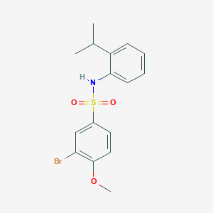 3-bromo-N-(2-isopropylphenyl)-4-methoxybenzenesulfonamide