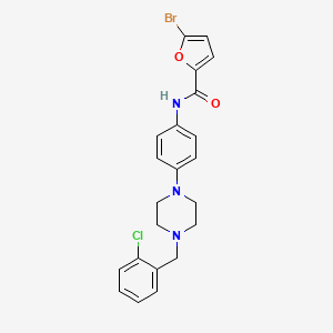 5-bromo-N-{4-[4-(2-chlorobenzyl)-1-piperazinyl]phenyl}-2-furamide