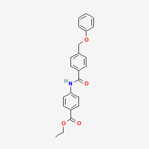 ethyl 4-{[4-(phenoxymethyl)benzoyl]amino}benzoate