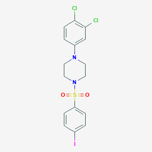 molecular formula C16H15Cl2IN2O2S B363187 1-(3,4-Dichlorophenyl)-4-(4-iodobenzenesulfonyl)piperazine CAS No. 691376-61-1