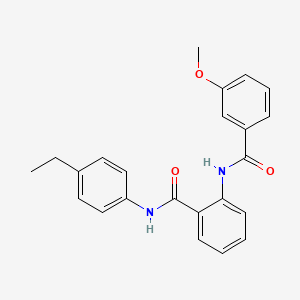 molecular formula C23H22N2O3 B3631874 N-(4-ethylphenyl)-2-[(3-methoxybenzoyl)amino]benzamide 