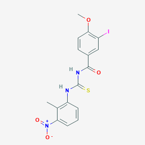 3-iodo-4-methoxy-N-[(2-methyl-3-nitrophenyl)carbamothioyl]benzamide