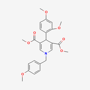 3,5-DIMETHYL 4-(2,4-DIMETHOXYPHENYL)-1-[(4-METHOXYPHENYL)METHYL]-1,4-DIHYDROPYRIDINE-3,5-DICARBOXYLATE