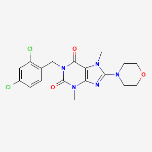 1-(2,4-dichlorobenzyl)-3,7-dimethyl-8-(4-morpholinyl)-3,7-dihydro-1H-purine-2,6-dione