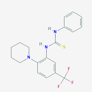 N-phenyl-N'-[2-(1-piperidinyl)-5-(trifluoromethyl)phenyl]thiourea