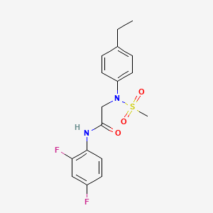 N~1~-(2,4-difluorophenyl)-N~2~-(4-ethylphenyl)-N~2~-(methylsulfonyl)glycinamide