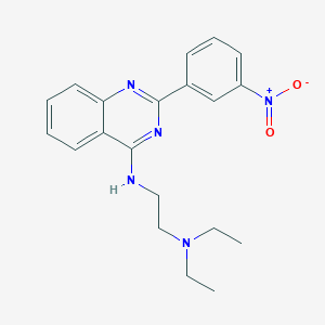 molecular formula C20H23N5O2 B3632006 N',N'-diethyl-N-[2-(3-nitrophenyl)quinazolin-4-yl]ethane-1,2-diamine 