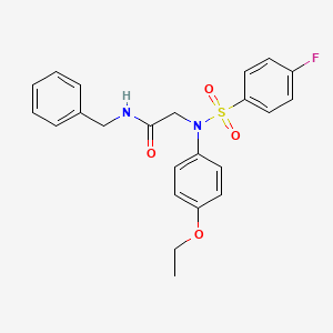 N~1~-benzyl-N~2~-(4-ethoxyphenyl)-N~2~-[(4-fluorophenyl)sulfonyl]glycinamide