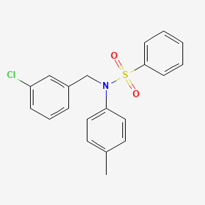 N-(3-chlorobenzyl)-N-(4-methylphenyl)benzenesulfonamide