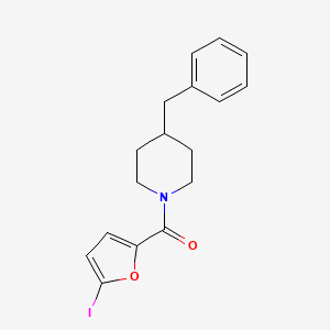 (4-benzylpiperidin-1-yl)-(5-iodofuran-2-yl)methanone