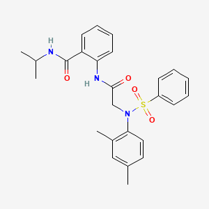 2-{[N-(2,4-dimethylphenyl)-N-(phenylsulfonyl)glycyl]amino}-N-isopropylbenzamide