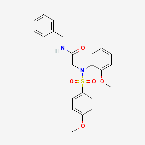 N~1~-benzyl-N~2~-(2-methoxyphenyl)-N~2~-[(4-methoxyphenyl)sulfonyl]glycinamide