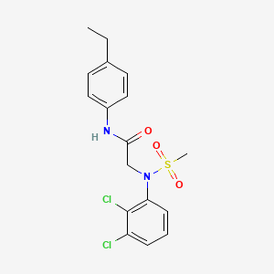 N~2~-(2,3-dichlorophenyl)-N~1~-(4-ethylphenyl)-N~2~-(methylsulfonyl)glycinamide