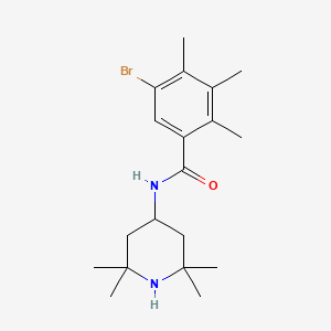 5-bromo-2,3,4-trimethyl-N-(2,2,6,6-tetramethylpiperidin-4-yl)benzamide