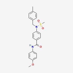 N-(4-methoxyphenyl)-4-[(4-methylbenzyl)(methylsulfonyl)amino]benzamide