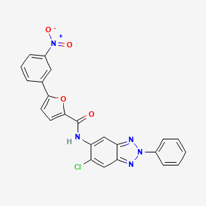 N-(6-chloro-2-phenyl-2H-1,2,3-benzotriazol-5-yl)-5-(3-nitrophenyl)-2-furamide