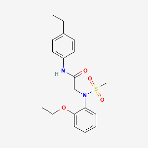 N~2~-(2-ethoxyphenyl)-N~1~-(4-ethylphenyl)-N~2~-(methylsulfonyl)glycinamide