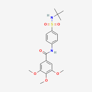 N-[4-(tert-butylsulfamoyl)phenyl]-3,4,5-trimethoxybenzamide