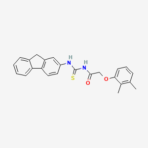 2-(2,3-dimethylphenoxy)-N-(9H-fluoren-2-ylcarbamothioyl)acetamide