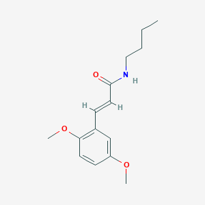 molecular formula C15H21NO3 B363217 (E)-N-butyl-3-(2,5-dimethoxyphenyl)acrylamide CAS No. 496779-24-9